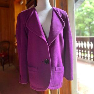 KRIZIA Vintage Purple Jacket Coat - IT42 - US 6